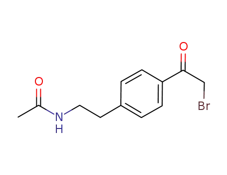 Molecular Structure of 416860-02-1 (N-[2-(4-bromoacetyl-phenyl)-ethyl]-acetamide)