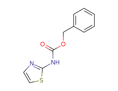 Molecular Structure of 353255-50-2 (Carbamic acid, 2-thiazolyl-, phenylmethyl ester (9CI))