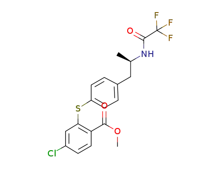 methyl 4-chloro-2-[[4-[(2R)-2-[(trifluoroacetyl)amino]propyl]phenyl]-thio]benzoate
