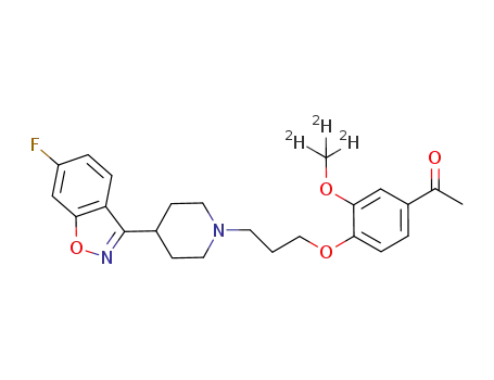 Molecular Structure of 1071167-49-1 (Iloperidone-d3)