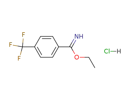 Benzenecarboximidic acid, 4-(trifluoromethyl)-, ethyl ester,
hydrochloride