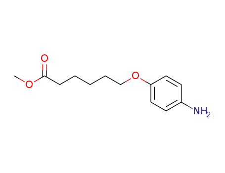 Molecular Structure of 125173-82-2 (6-(4-Amino-phenoxy)-hexanoic acid methyl ester)