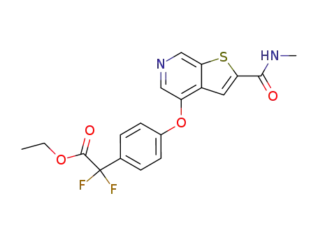 4-{4-[1,1-difluoro-1-(ethoxycarbonyl)methyl]phenoxy}-N-methylthieno[2,3-c]pyridine-2-carboxamide