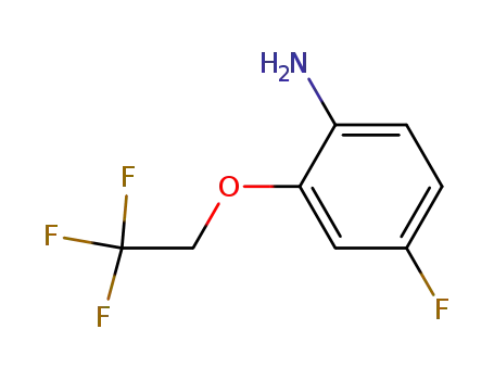 Molecular Structure of 186386-90-3 (4-fluoro-2-(2,2,2-trifluoroethoxy)aniline)