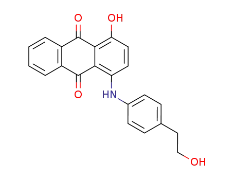 Molecular Structure of 71335-86-9 (1-hydroxy-4-{[4-(2-hydroxyethyl)phenyl]amino}anthracene-9,10-dione)