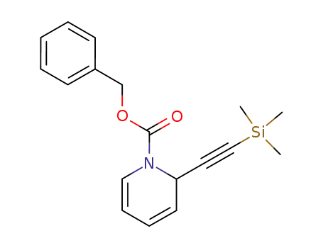 Molecular Structure of 214899-39-5 (phenylmethyl 2-trimethylsilylethynyl-1(2H)-pyridinecarboxylate)