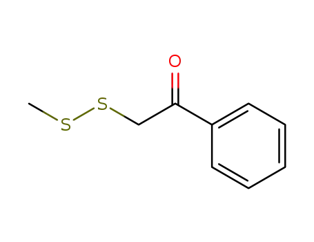 Molecular Structure of 357913-52-1 (phenacyl methyl disulfide)