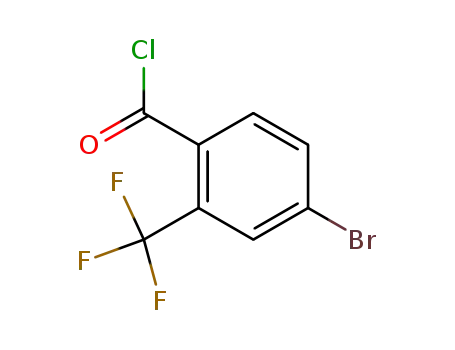 Molecular Structure of 104356-17-4 (4-Bromo-2-(trifluoromethyl)benzoyl chloride)