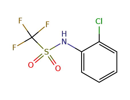 Molecular Structure of 23384-02-3 (Methanesulfonamide, N-(2-chlorophenyl)-1,1,1-trifluoro-)