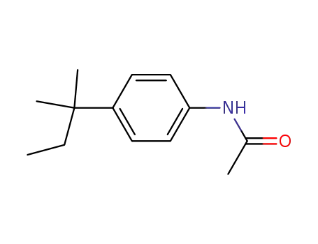 Molecular Structure of 7463-20-9 (N-[4-(2-methylbutan-2-yl)phenyl]acetamide)