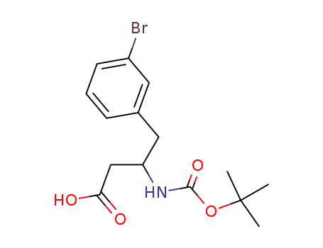 (2S)-3-amino-4-(3-bromophenyl)-2-[(2-methylpropan-2-yl)oxycarbonyl]butanoic acid