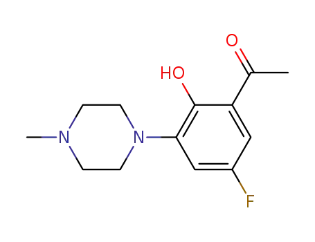 1-[5-fluoro-2-hydroxy-3-(4-methylpiperazin-1-yl)phenyl]ethanone