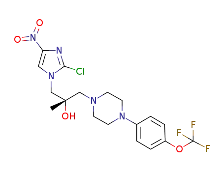 (S)-1-(2-chloro-4-nitroimidazol-1-yl)-2-methyl-3-[4-(4-trifluoromethoxyphenyl)piperazin-1-yl]propan-2-ol