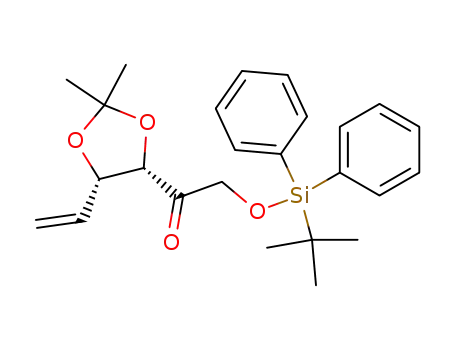 (-)-1-[(4S,5S)-2,2-dimethyl-5-vinyl-1,3-dioxolan-4-yl]-2-(tert-butyldiphenylsilyloxy)ethan-1-one