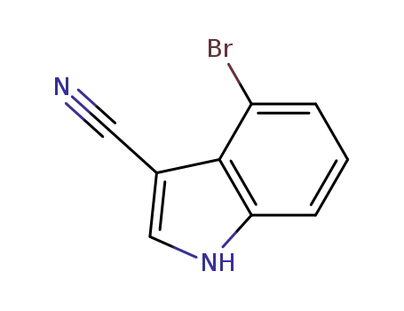 Molecular Structure of 903131-13-5 (4-BROMO-3-CYANOINDOLE)