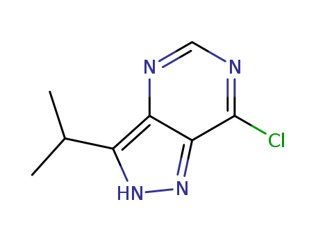 1H-Pyrazolo[4,3-d]pyrimidine, 7-chloro-3-(1-methylethyl)-