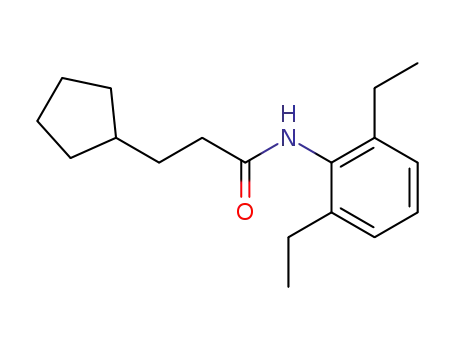 Molecular Structure of 551910-86-2 (3-cyclopentyl-N-(2,6-diethylphenyl)propanamide)