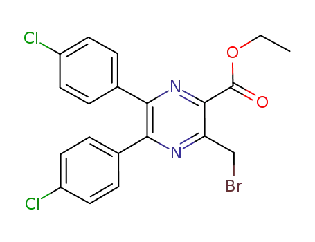 ethyl 3-(bromomethyl)-5,6-bis(4-chlorophenyl)pyrazine-2-carboxylate
