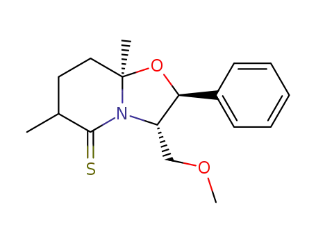 (2S,3S,8aR)-3-Methoxymethyl-6,8a-dimethyl-2-phenyl-hexahydro-oxazolo[3,2-a]pyridine-5-thione