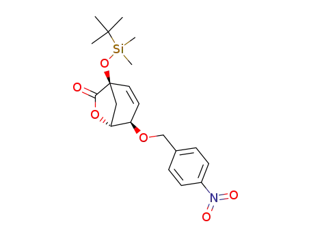 6-Oxabicyclo[3.2.1]oct-2-en-7-one,
1-[[(1,1-dimethylethyl)dimethylsilyl]oxy]-4-[(4-nitrophenyl)methoxy]-,
(1R,4R,5R)-