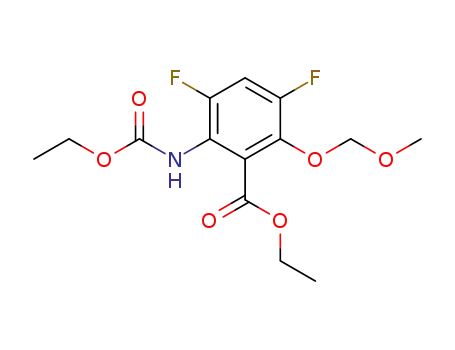 ethyl 3,5-difluoro-6-(N-ethoxycarbonylamino)-2-methoxymethoxybenzoate