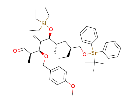 (2R,3R,4S,5S,6S,8S)-8-(tert-Butyl-diphenyl-silanyloxymethyl)-3-(4-methoxy-benzyloxy)-2,4,6-trimethyl-5-triethylsilanyloxy-decanal