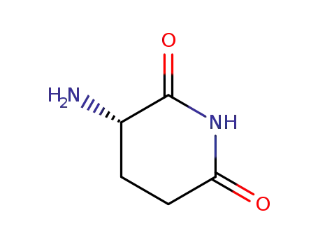 Molecular Structure of 29883-25-8 (3-AMINO-PIPERIDINE-2,6-DIONE)