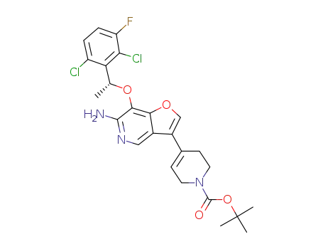 4-{6-Amino-7-[(R)-1-(2,6-dichloro-3-fluorophenyl)-ethoxy]-furo[3,2-c]pyridin-3-yl}-3,6-dihydro-2H-pyridine-1-carboxylic Acid tert-butyl Ester