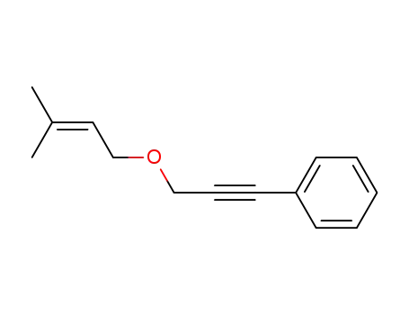 3-(((3-methylbut-2-en-1-yl)oxy)prop-1-yn-1-yl)benzene