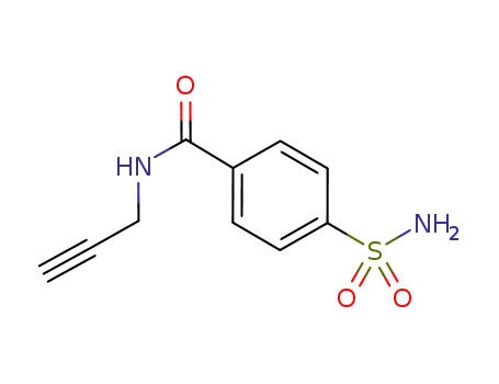 Molecular Structure of 912345-32-5 (N-(prop-2-yn-1-yl)-4-sulfamoylbenzamide)