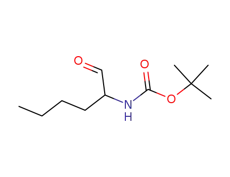 Molecular Structure of 440125-24-6 (Carbamic acid, (1-formylpentyl)-, 1,1-dimethylethyl ester (9CI))