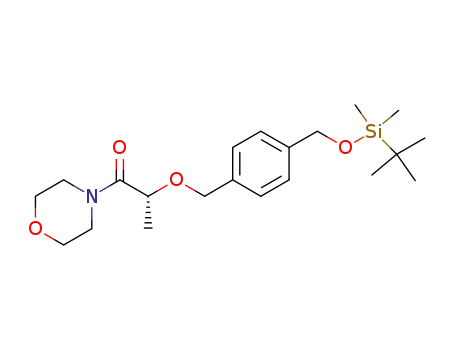 4-((2R)-2-{[4-({[tert-butyl(dimethyl)silyl]oxy}methyl)benzyl]oxy}propanoyl)morpholine