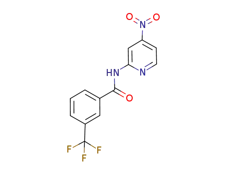 Molecular Structure of 1021358-44-0 (N-(4-nitro-2-pyridyl)-3-trifluoromethylbenzamide)