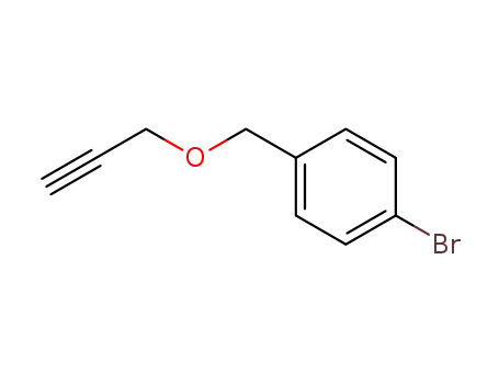 Molecular Structure of 59617-45-7 (Benzene, 1-bromo-4-[(2-propynyloxy)methyl]-)