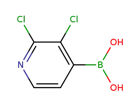 Molecular Structure of 951677-39-7 (2,3-dichloro-4-pyridineboronic acid)