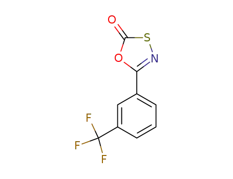 Molecular Structure of 57459-15-1 (1,3,4-Oxathiazol-2-one, 5-[3-(trifluoromethyl)phenyl]-)