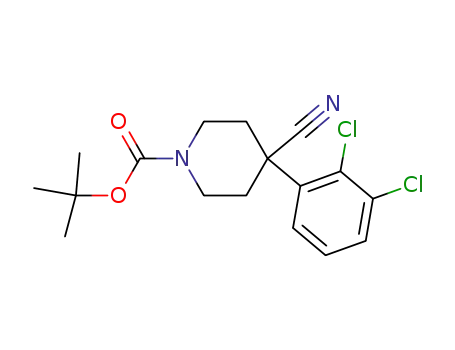 tert-butyl 4-cyano-4-(2,3-dichlorophenyl)piperidine-1-carboxylate