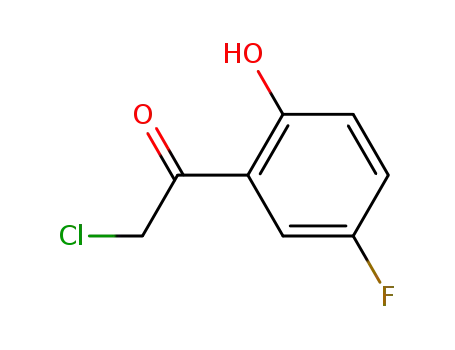 Molecular Structure of 2002-75-7 (2-Chloro-5'-fluoro-2'-hydroxy-acetophenone)