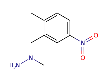 Molecular Structure of 1101120-82-4 (1-methyl-1-(2-methyl-5-nitrobenzyl)hydrazine)