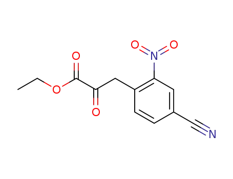 3-(4-cyano-2-nitro-phenyl)-2-oxo-propionic acid ethyl ester