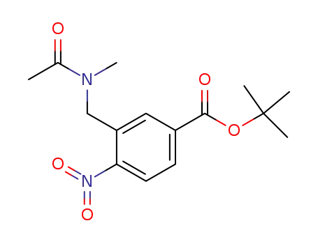 Molecular Structure of 446263-90-7 (tert-butyl-4-nitro-3-[(N-methylacetylamino)methyl]benzoate)