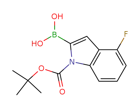 1H-인돌-1-카르복실산, 2-보로노-4-플루오로-, 1-(1,1-디메틸에틸) 에스테르