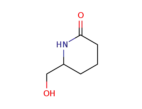 Molecular Structure of 174419-15-9 (6-(HYDROXYMETHYL)PIPERIDIN-2-ONE)