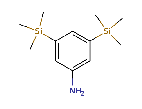 Molecular Structure of 125973-49-1 (Benzenamine, 3,5-bis(trimethylsilyl)-)