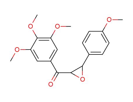 Molecular Structure of 851729-15-2 (Methanone, [3-(4-methoxyphenyl)oxiranyl](3,4,5-trimethoxyphenyl)-)