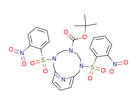 tert-butyl 3,9-bis(2-nitrophenylsulfonyl)-3,6,9,15-tetraazabicyclo[9.3.1]pentadecane-1<sup>(15)</sup>,11,13-triene-6-carbamate