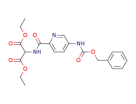 Propanedioic acid,
[[[5-[[(phenylmethoxy)carbonyl]amino]-2-pyridinyl]carbonyl]amino]-,
diethyl ester
