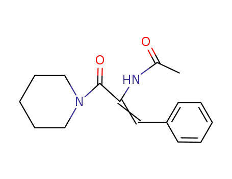 2-(methylcarboxamido)-3-phenyl-1-(piperidin-1-yl)prop-2-en-1-one