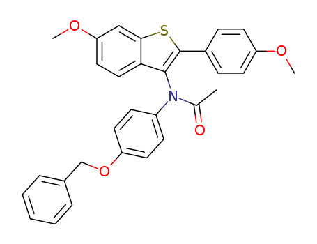 Acetamide, N-[6-methoxy-2-(4-methoxyphenyl)benzo[b]thien-3-yl]-N-[4-(phenylmeth oxy)phenyl]-