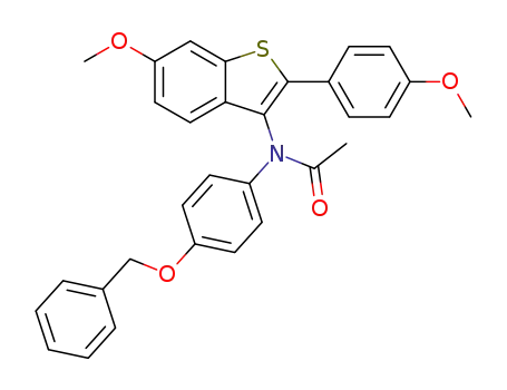 Acetamide,
N-[6-methoxy-2-(4-methoxyphenyl)benzo[b]thien-3-yl]-N-[4-(phenylmeth
oxy)phenyl]-